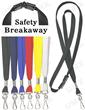 LY-403-HK 3/8" Safety Plain Lanyards With Swivel Hooks